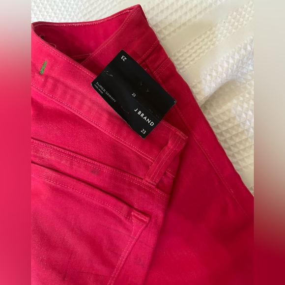 Hot Pink Coated Jeans - Picture 5 of 6